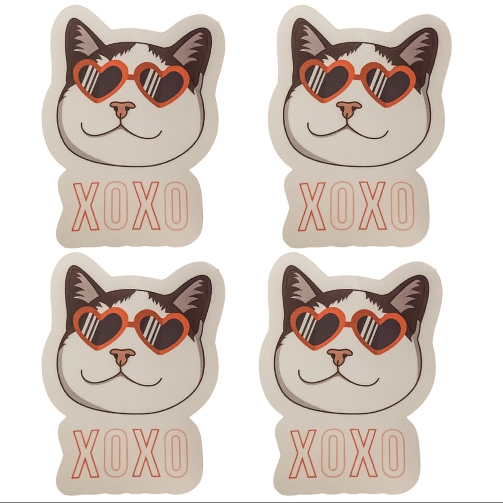 4 Cat Valentine Vinyl Stickers‎